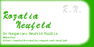 rozalia neufeld business card