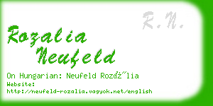 rozalia neufeld business card